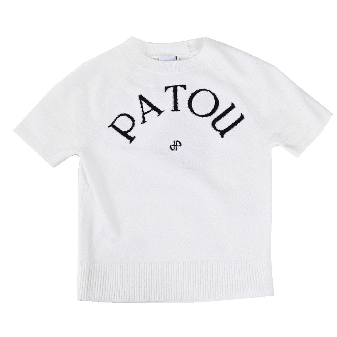 パトゥ PATOU 半袖ニット KN1568068 001W ホワイト 2024SS レディース