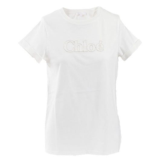 クロエ CHLOE Tシャツ C20110 117 117 ホワイト 2024SS レディース