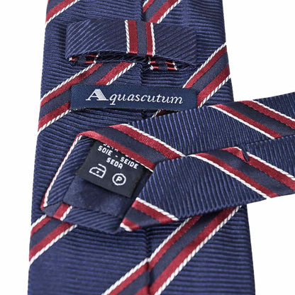 アクアスキュータム AQUASCUTUM ネクタイ 2A129 03 ネイビー  メンズ