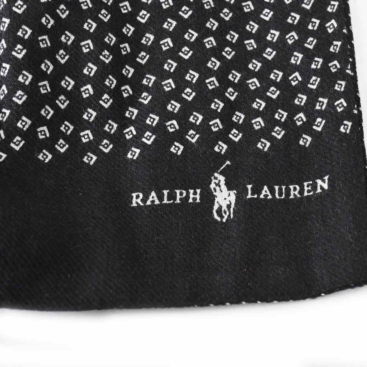 ポロ ラルフローレン POLO RALPHLAUREN ストール PS0010 001 ブラック  レディース　ワケアリ