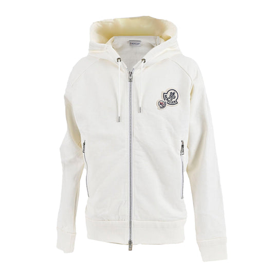 モンクレール MONCLER ジップアップパーカー D2 091 8401000 80451 034 ワケアリ ホワイト  レディース