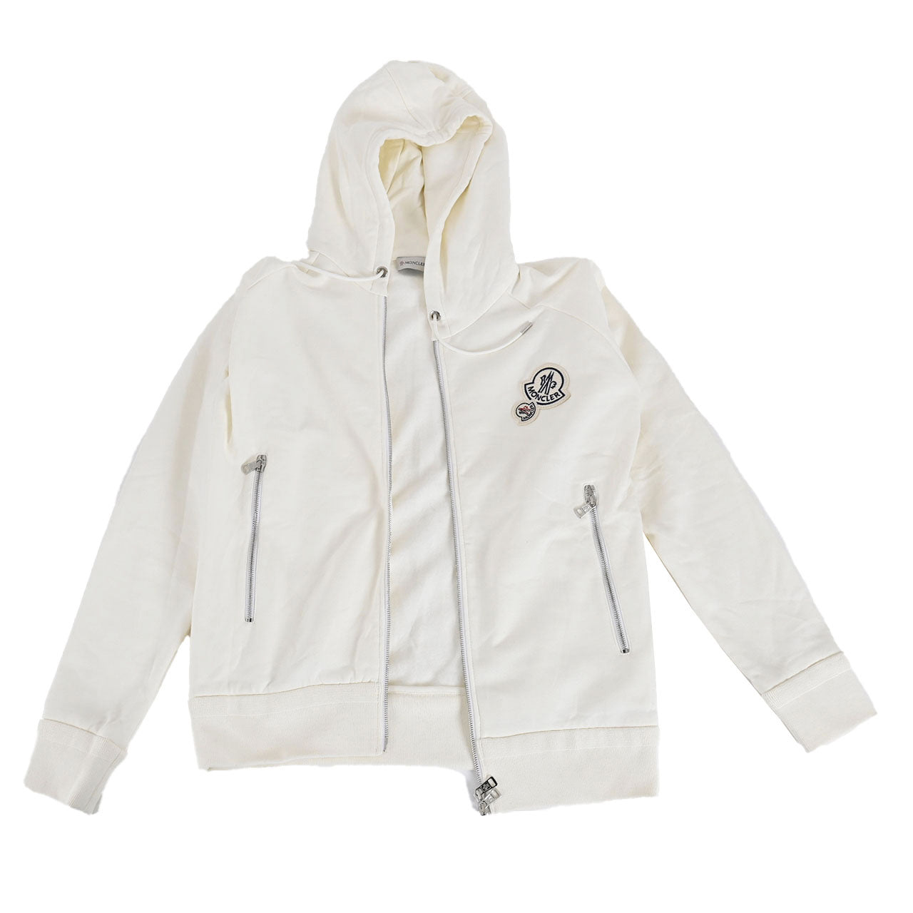 モンクレール MONCLER ジップアップパーカー D2 091 8401000 80451 034 ワケアリ ホワイト レディース – ALETTA  by サンエー