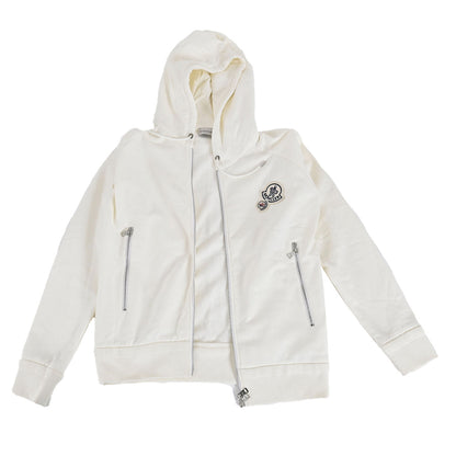 モンクレール MONCLER ジップアップパーカー D2 091 8401000 80451 034 ワケアリ ホワイト  レディース