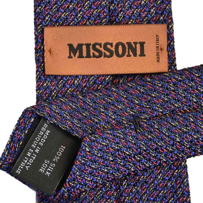 ミッソーニ ネクタイ MISSONI 6409 0001 ネイビー メンズ