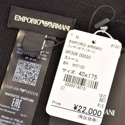 エンポリオアルマーニ マフラー ストール EMPORIO ARMANI 8P306 00020 ブラック メンズ レディース