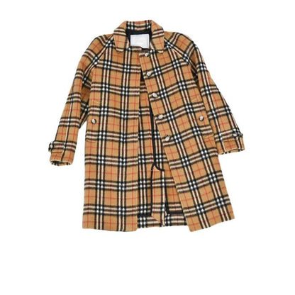 バーバリー チェックコート BURBERRY 8001201 A2442 キャメル　12A　子供　大人　1点限り レディース