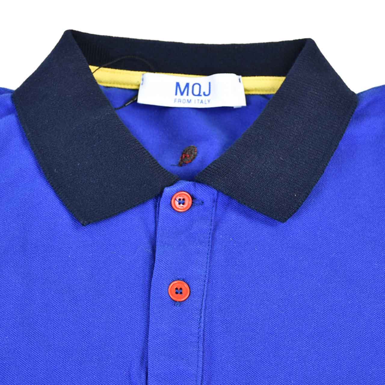 【60％OFF】エムキュージェー 半袖　ポロシャツ MQJ P18-MQT40024 ブルー　メンズ　メール便