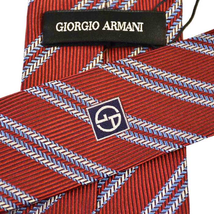 ジョルジオ アルマーニ ネクタイ GIORGIO ARMANI 9A913 00074 レッド　2019ー2020年秋冬新作 メンズ
