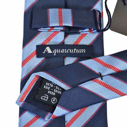 アクアスキュータム ネクタイ 8.0X146 AQUASCUTUM 352 1 ネイビー　メンズ