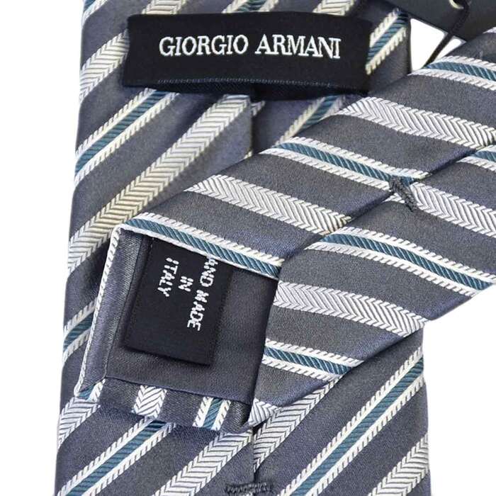 ジョルジオ アルマーニ ネクタイ ８.０CM GIORGIO ARMANI OP916 04750 グレー メンズ
