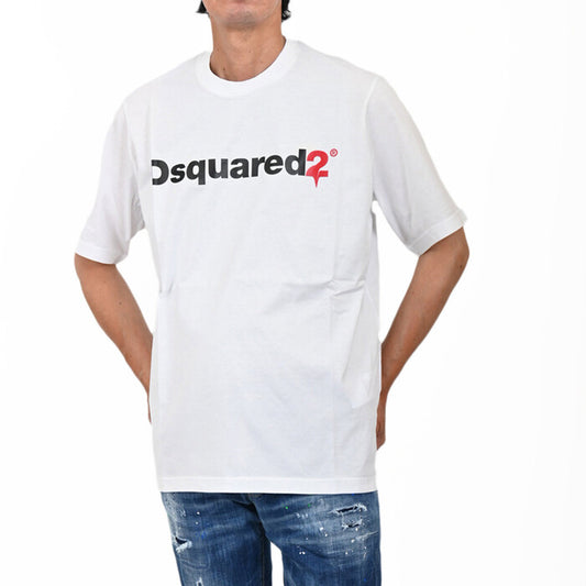 ディースクエアード 半袖 Tシャツ DSQUARED2 S74GD0565 S22427 100 ホワイト メンズ