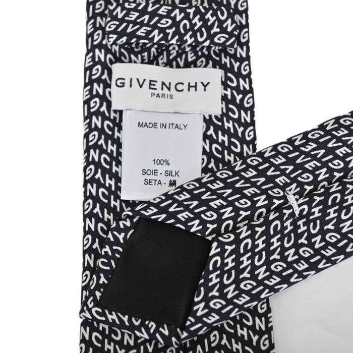 ジバンシー ナロータイ ネクタイ 6.5CM GIVENCHY SM006 2 ブラック メンズ