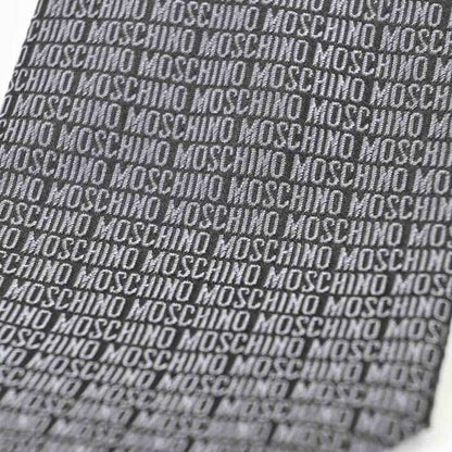 モスキーノ ネクタイ ７.５CM MOSCHINO M5181 55001-11 ブラック　2020年秋冬 メンズ