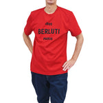画像をギャラリービューアに読み込む, ベルルッティ コットン ロゴTシャツ BERLUTI JRS50 JAEK R12 レッド　2021年春 メンズ
