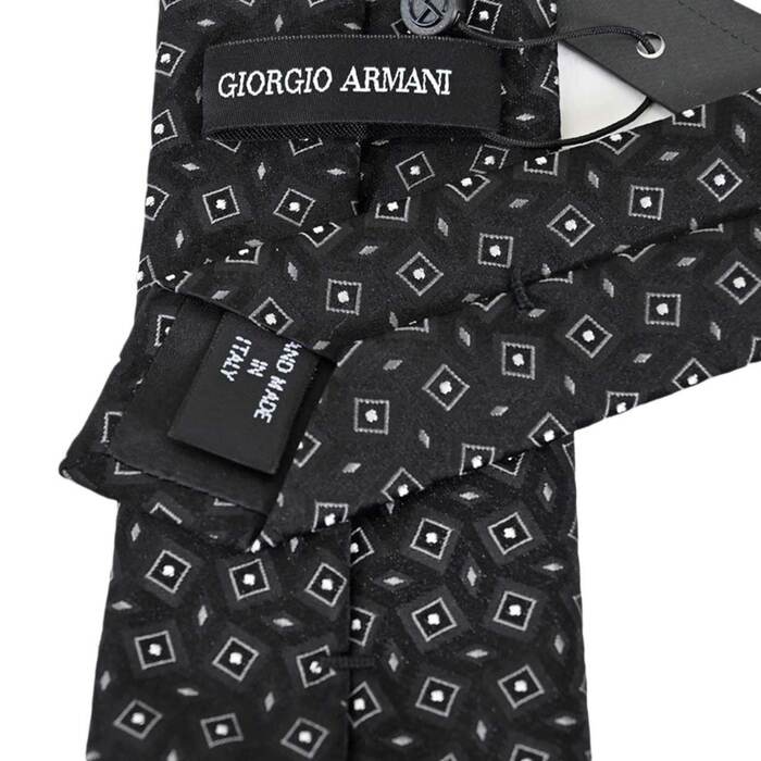 【30％OFF】ジョルジオ アルマーニ ネクタイ GIORGIO ARMANI 1P921 00020 ブラック