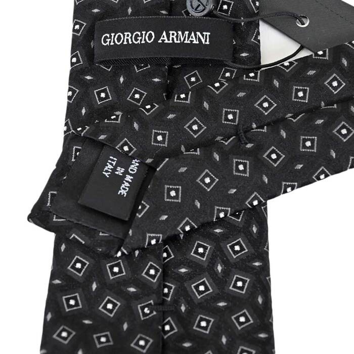 ジョルジオ アルマーニ ネクタイ GIORGIO ARMANI 1P921 00020 ブラック メンズ