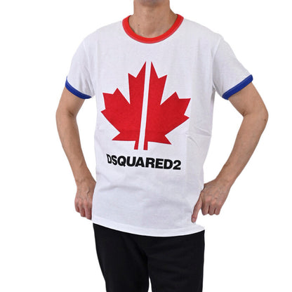 ディースクエアード 半袖 Tシャツ DSQUARED2 S74GD0695 S22507 T-shirt VERY VERY DAN FIT Stampa ホワイト メンズ