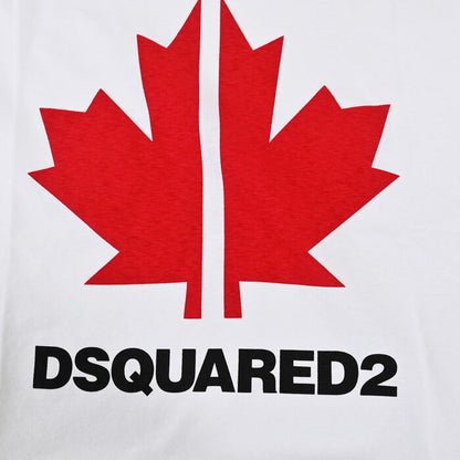 ディースクエアード 半袖 Tシャツ DSQUARED2 S74GD0695 S22507 T-shirt VERY VERY DAN FIT Stampa ホワイト メンズ