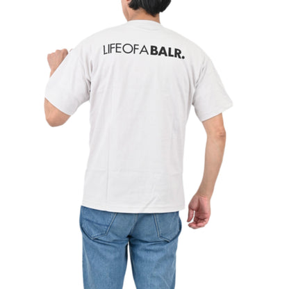 ボーラー Tシャツ BALR. B1112.1012 LOAB Back Oversized T-Shirt Nimbus グレー メンズ