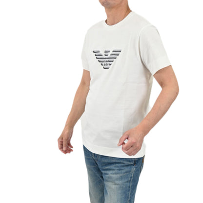 EMPORIO ARMANI エンポリオアルマーニ マキシイーグル Tシャツ 3K1TC3 1JULZ0101 0101 ホワイト メンズ