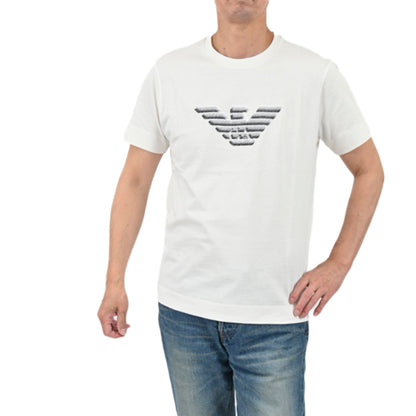 EMPORIO ARMANI エンポリオアルマーニ マキシイーグル Tシャツ 3K1TC3 1JULZ0101 0101 ホワイト メンズ