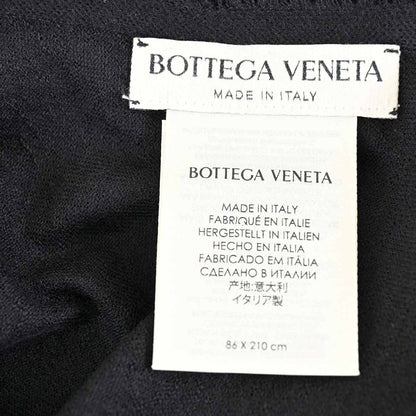 ボッテガ ヴェネタ BOTTEGA VENETA カシミヤ ストール 608158 3V205 1000 ブラック 2022SS レディース