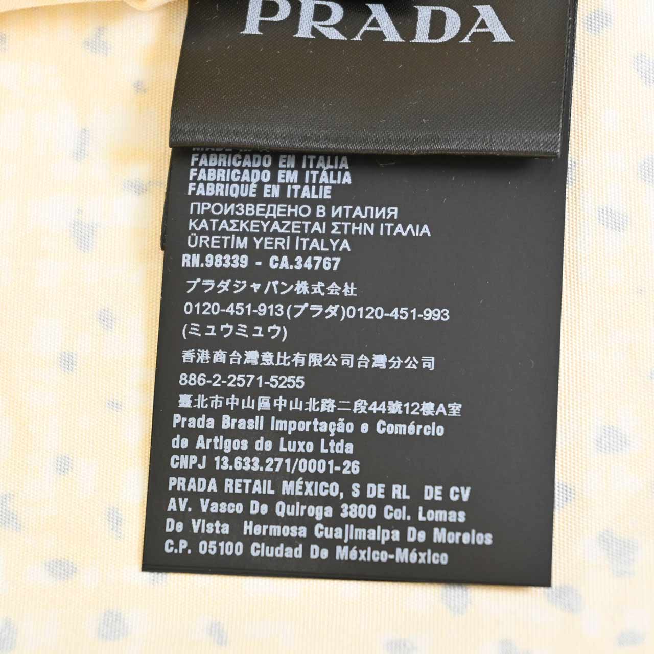 プラダ PRADA 半袖シャツ UCS406 F0010 イエロー 2022SS メンズ