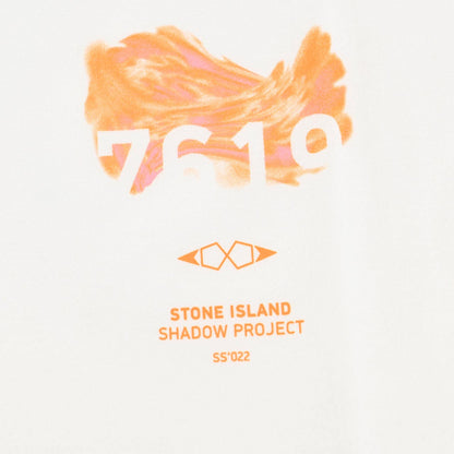 ストーン アイランド STONE ISLAND クルーネック長袖Ｔシャツ SHADOW PROJECT 76192021B V0099 ホワイト 2022年春夏 メンズ