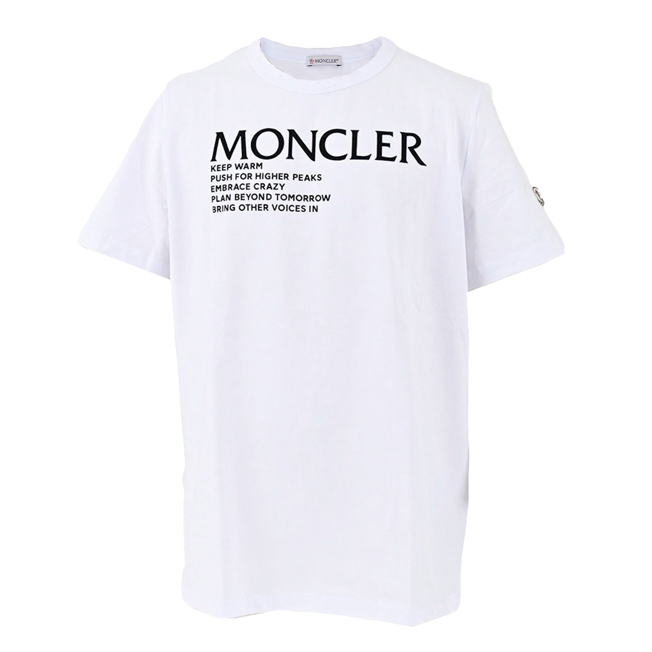 モンクレール moncler  メンズ Tシャツ ホワイト