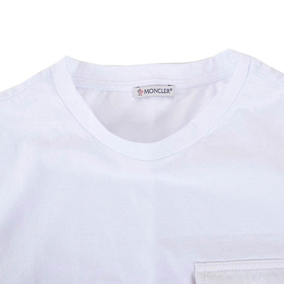 モンクレール MONCLER Tシャツ 8C000 48 8390Y 001 ホワイト 秋冬 メンズ