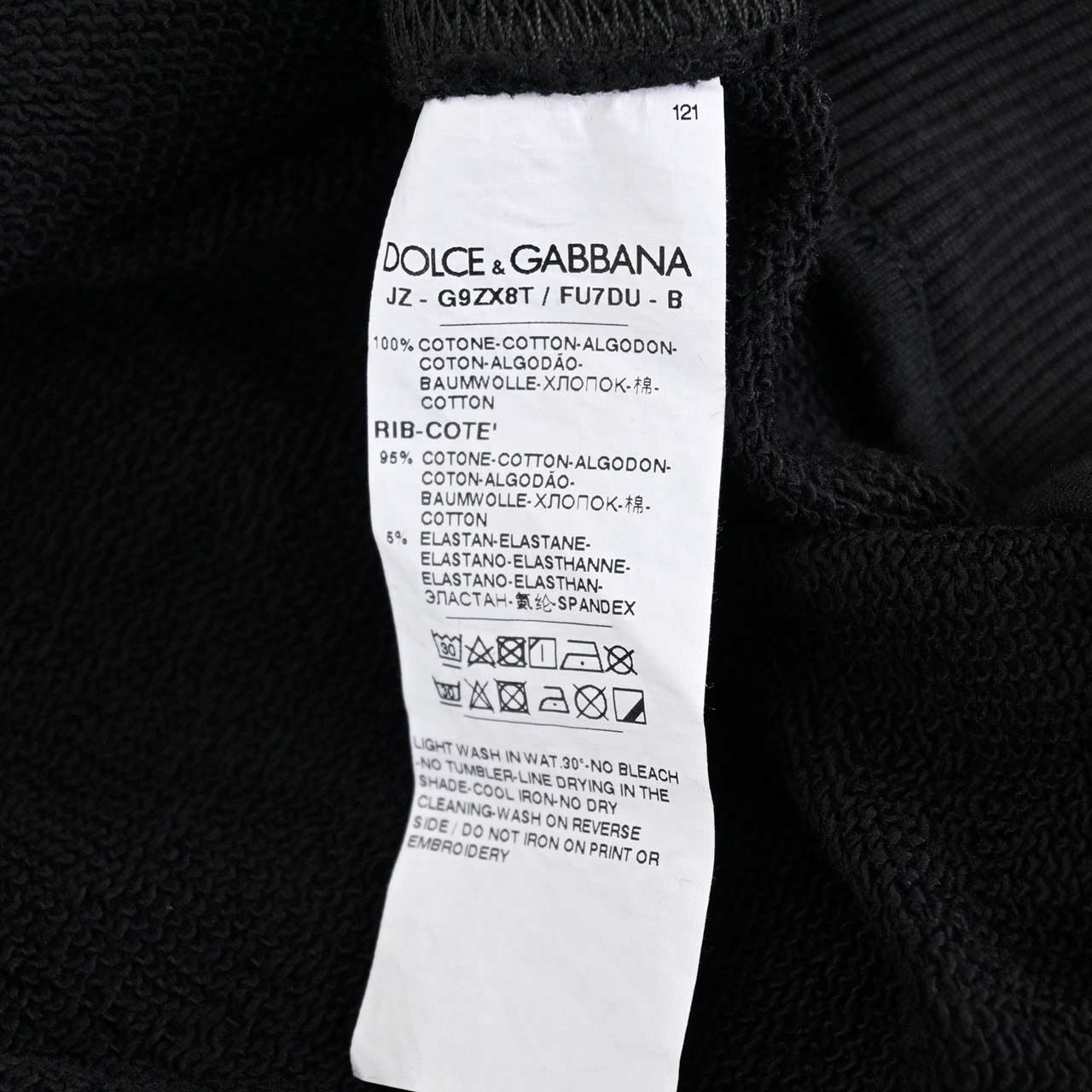 ドルチェ＆ガッバーナ DOLCE&GABBANA トレーナー G9ZX8T FU7DUHNYOW ブラック 2023SS メンズ