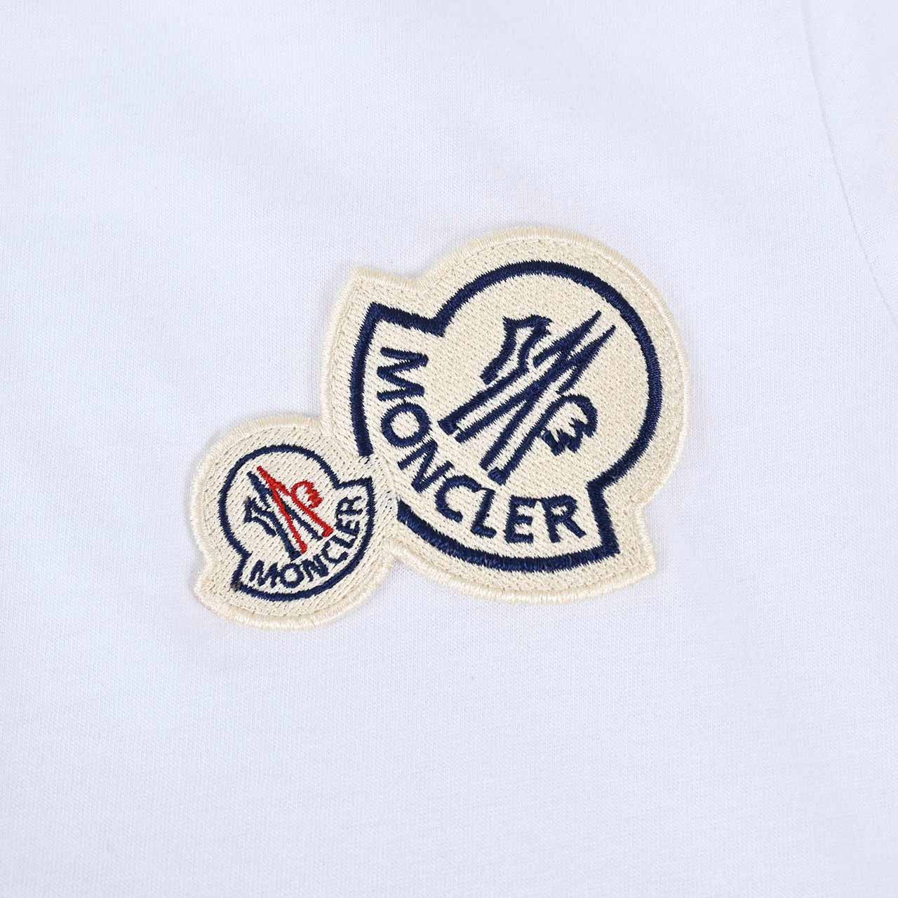 モンクレール MONCLER Tシャツ 8C00038 8390Y 001 ホワイト 2023年春夏 メンズ