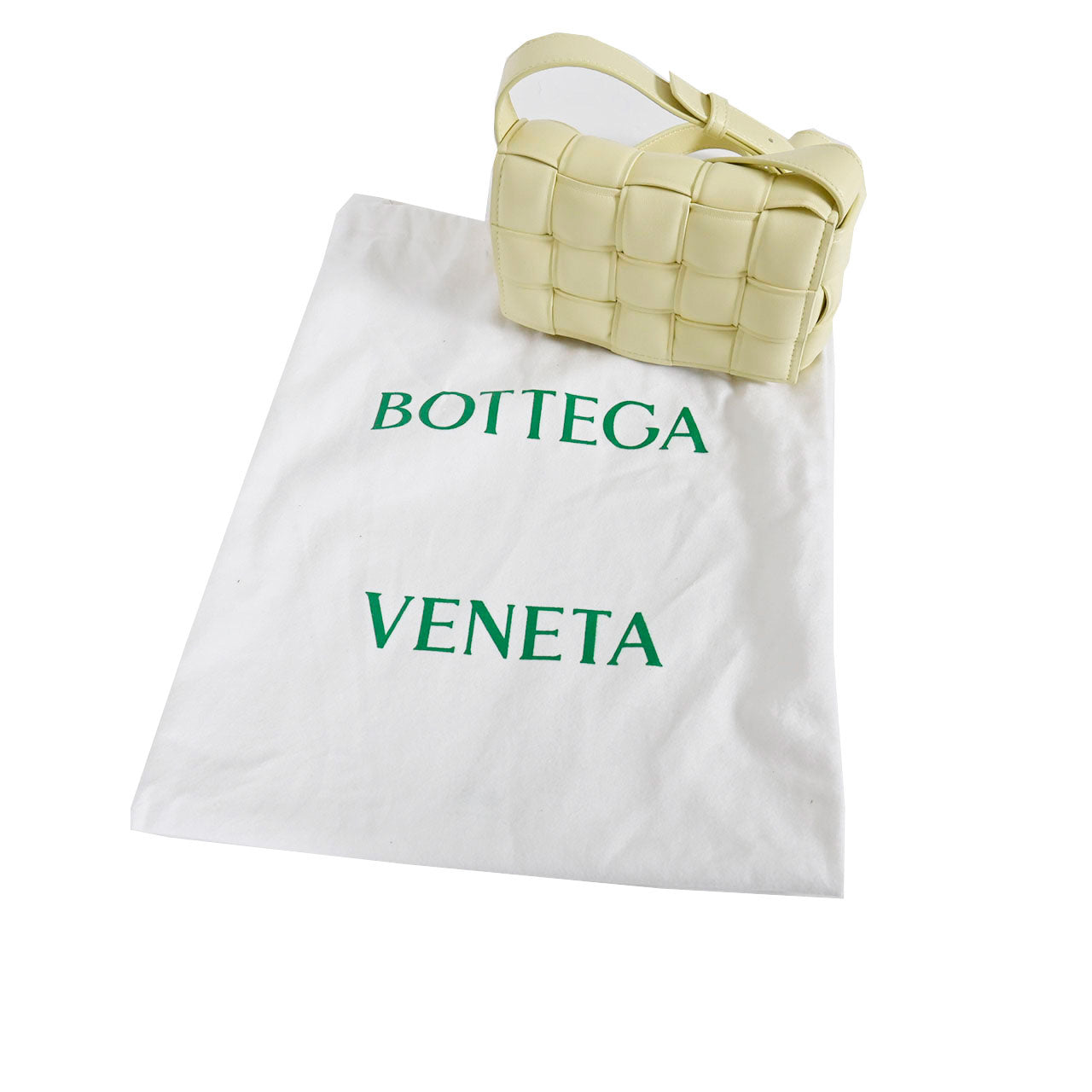 ボッテガ ヴェネタ BOTTEGA VENETA ショルダーバッグ スモール パデッド カセット 717506 VCQR1 7406 イエロー 2023SS レディース