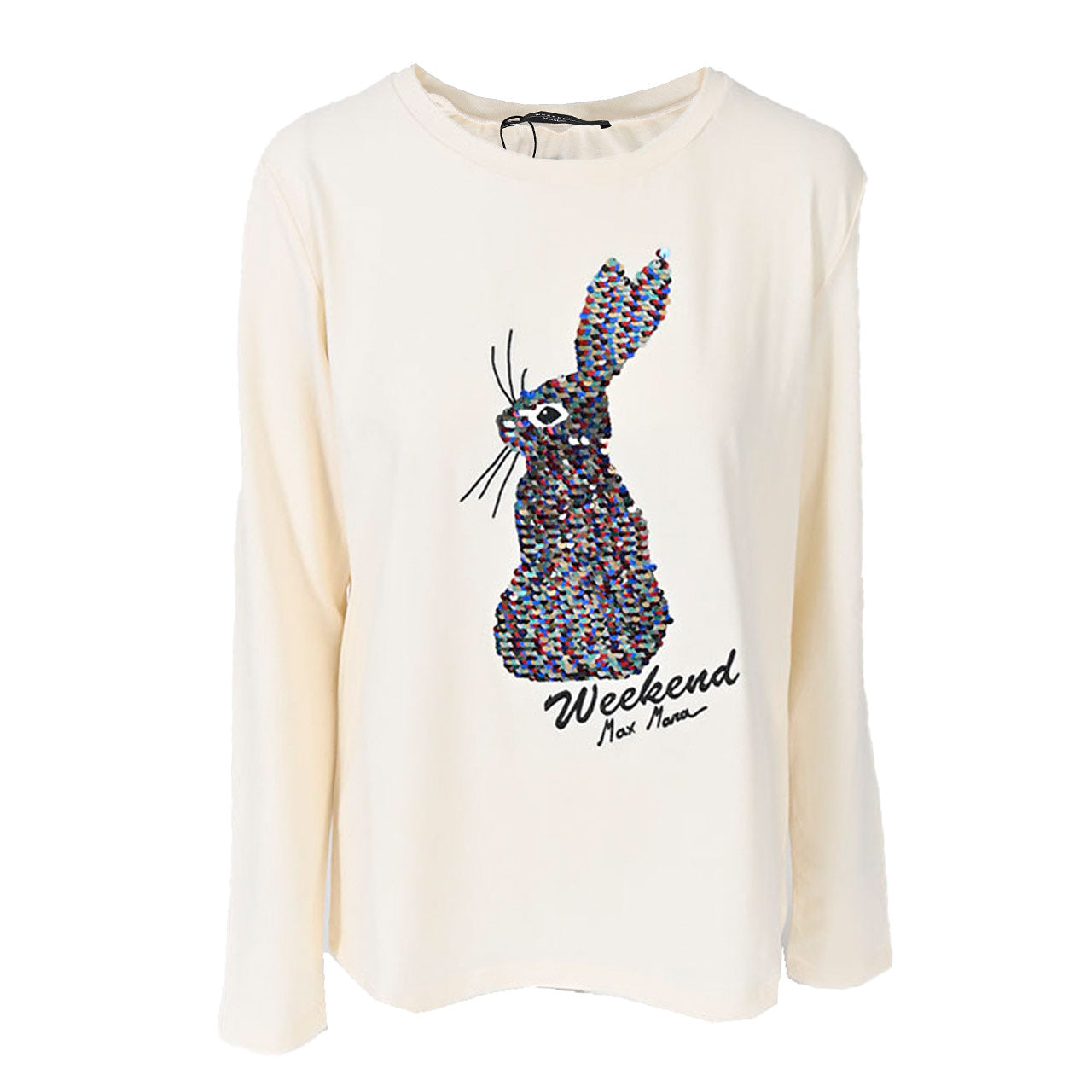 ウィークエンド マックスマーラ WEEKEND MAXMARA クルーネック長袖Ｔシャツ SIAMESE 594604336 4 ホワイト 2023年秋冬 レディース