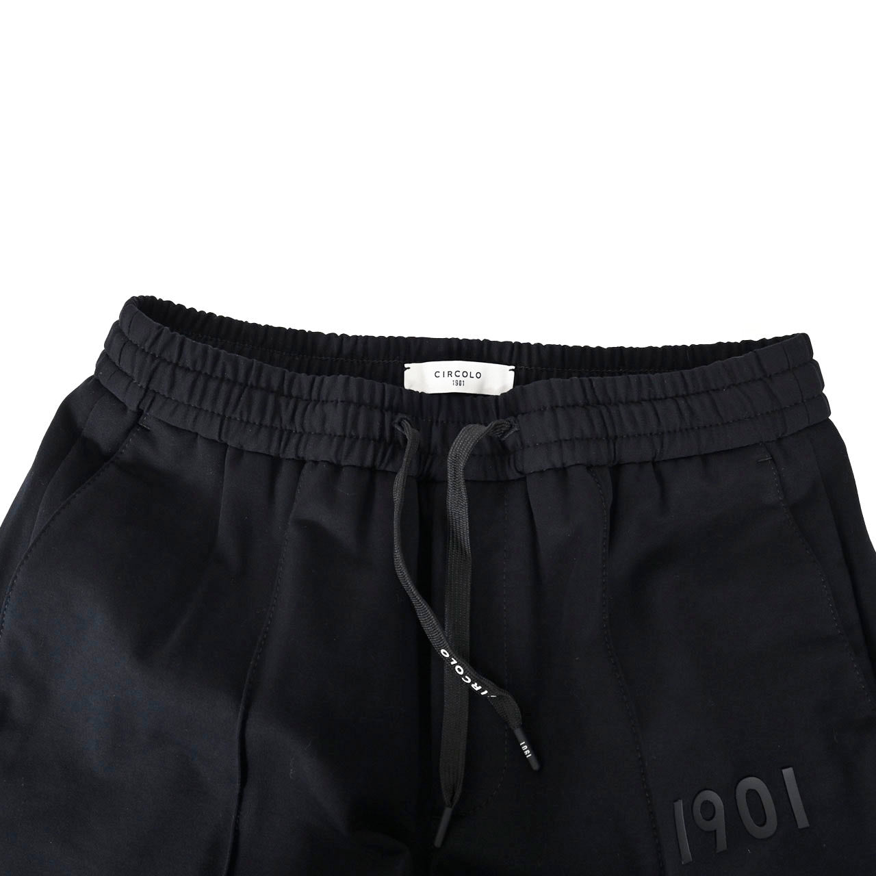 チルコロ CIRCOLO 1901 イージーパンツ PANTALONE JOGGING CN4053 001 ブラック AW メンズ