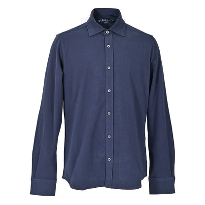 チルコロ CIRCOLO 1901 カジュアルシャツ CAMICIA JERSEY TC CN4036 BLU NOTTE 851 ネイビー AW メンズ