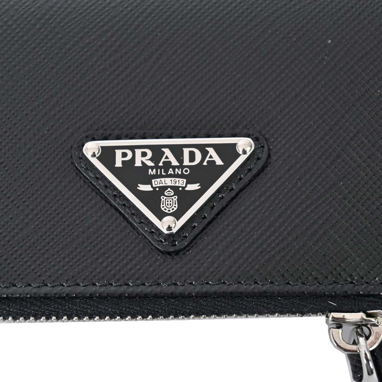 プラダ PRADA カードケース 名刺入れ 2MC085 F0002 ブラック 秋冬 メンズ
