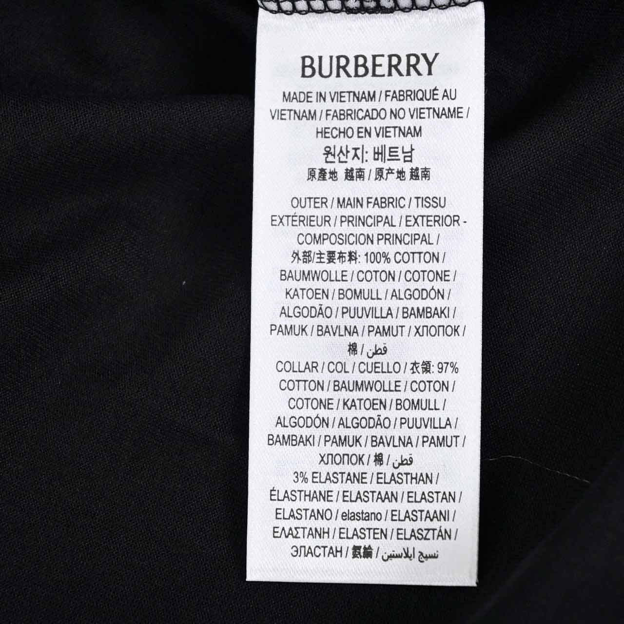 バーバリー BURBERRY Tシャツ 8080324 EX 8055251 ブラック 2024年春夏 レディース