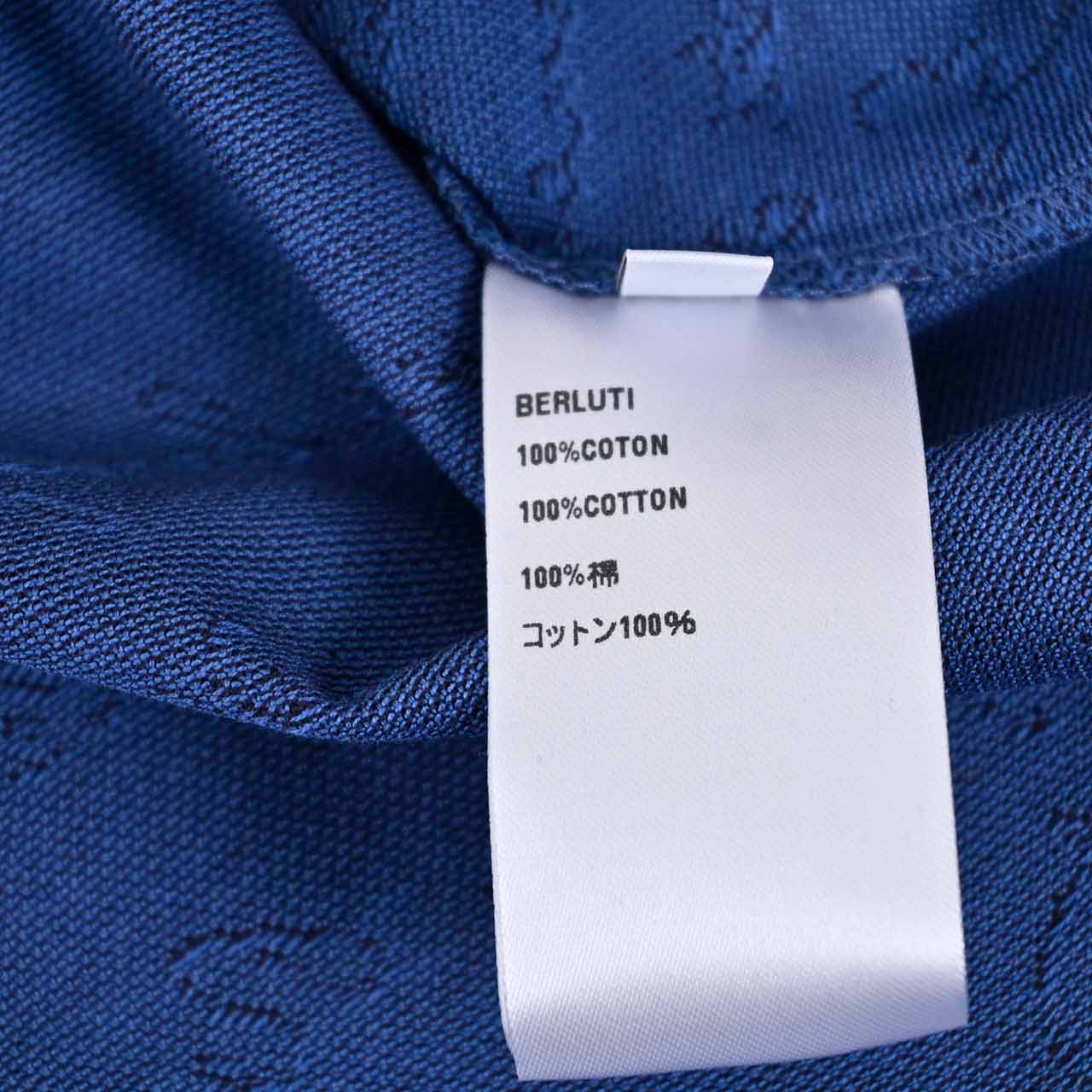 ベルルッティ BERLUTI ポロシャツ JPS59 JAFX BLEU DE SMALT R26JPS59 001 21N ブルー 2024年春夏 メンズ