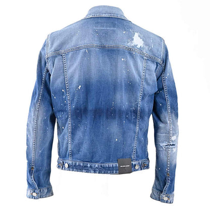 ディースクエアード DSQUARED2 デニムジャケット S74AM1463 S30789 Dan Jean Jacket 470 ブルー 2024春夏 メンズ