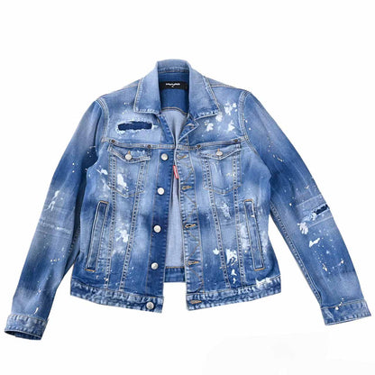 ディースクエアード DSQUARED2 デニムジャケット S74AM1463 S30789 Dan Jean Jacket 470 ブルー 2024春夏 メンズ