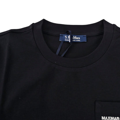 エス マックスマーラ S MAX MARA Tシャツ SAX 24199710216 019 ブラック 2024SS レディース