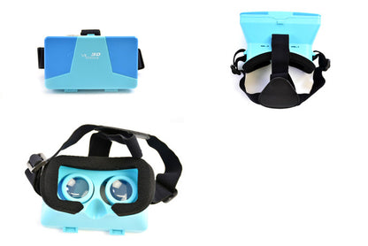 ３D　ゴーグル ヘッドセット VR 3D GOGGLE ブルー 4990091317384 メンズ レディース