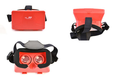 ３D　ゴーグル ヘッドセット VR 3D GOGGLE レッド 4990091319414 メンズ レディース