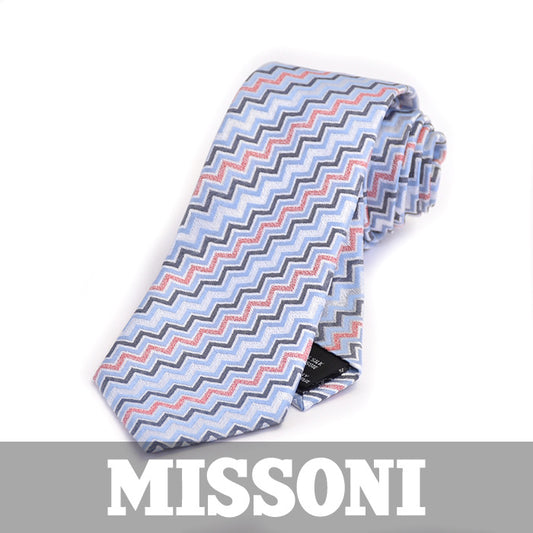 ミッソーニ ネクタイ MISSONI ブルー 5868 3